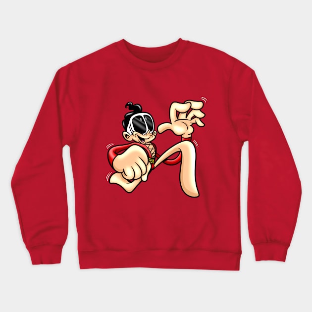 Plastic Man Crewneck Sweatshirt by BeefcakeBoss